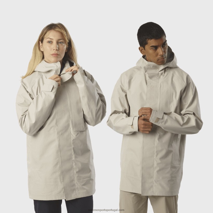 Salomon jaqueta shell feminina - essencial gore-tex 04D6V8832 dia chuvoso