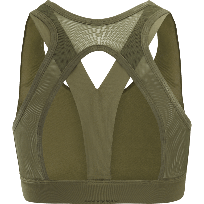 Salomon sutiã esportivo feminino - cross run 04D6V8935 folha de uva