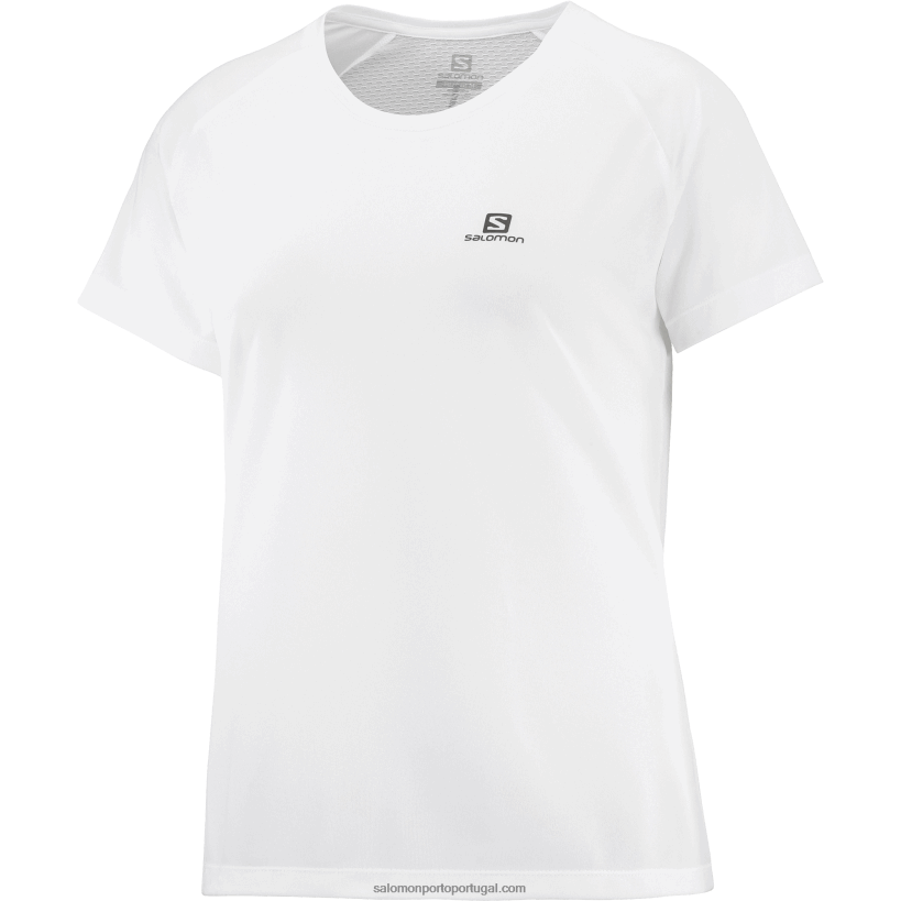 Salomon t-shirt de manga curta de mulher - cross rebel 04D6V8931 branco