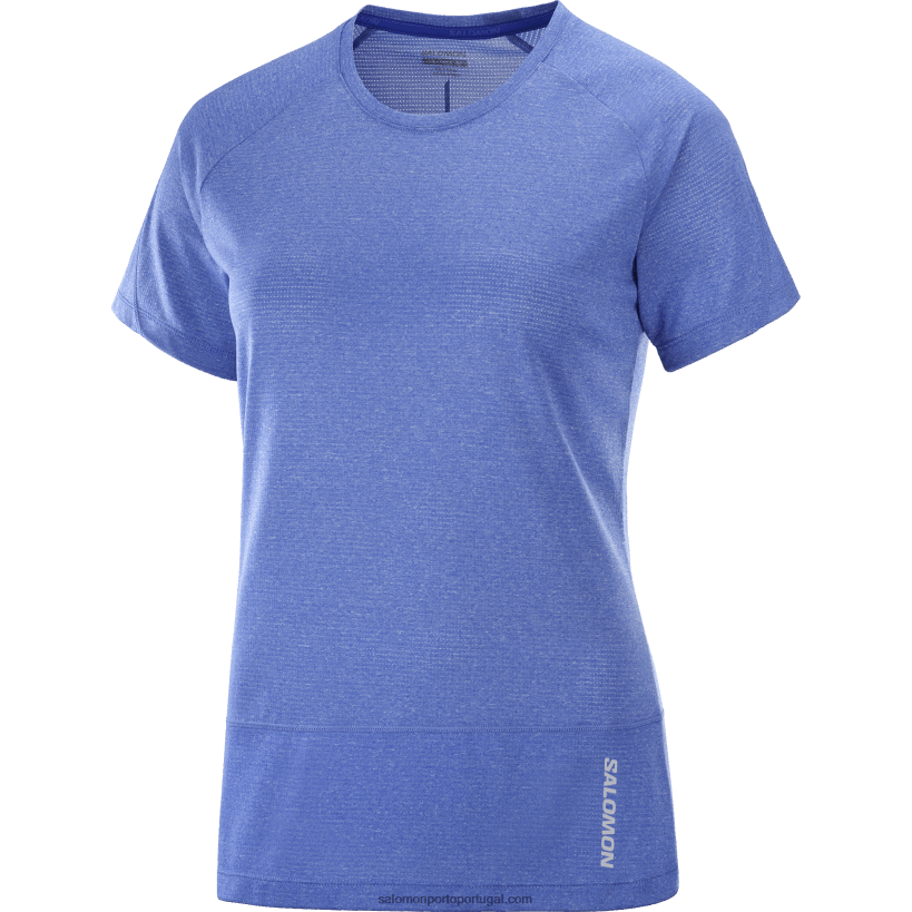 Salomon t-shirt de manga curta para mulher - cross run 04D6V8877 navegar na internet